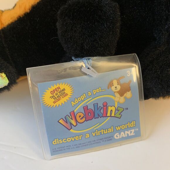 WEBKINZ Lava Dragon Ganz 12" Unopened Code NWT Stuffed Animal Plush HM463 - Picture 8 of 9